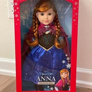 NIB American Girl Disney Princess Frozen Anna 18” Doll Limited Collectors Ed
